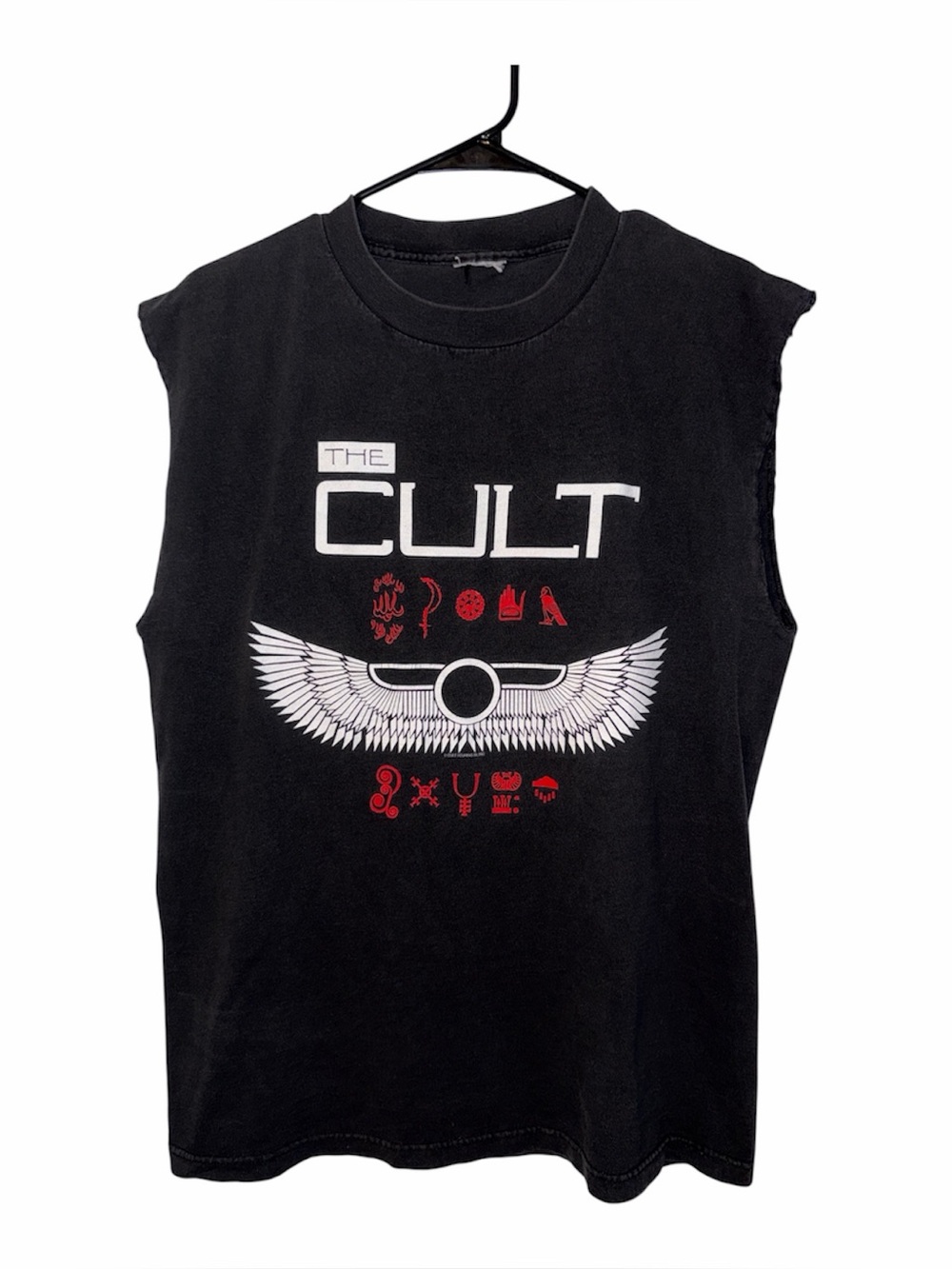Vintage “The Cult" 1999 Rising North American Tour Cut Off Tank Shirt Size XL